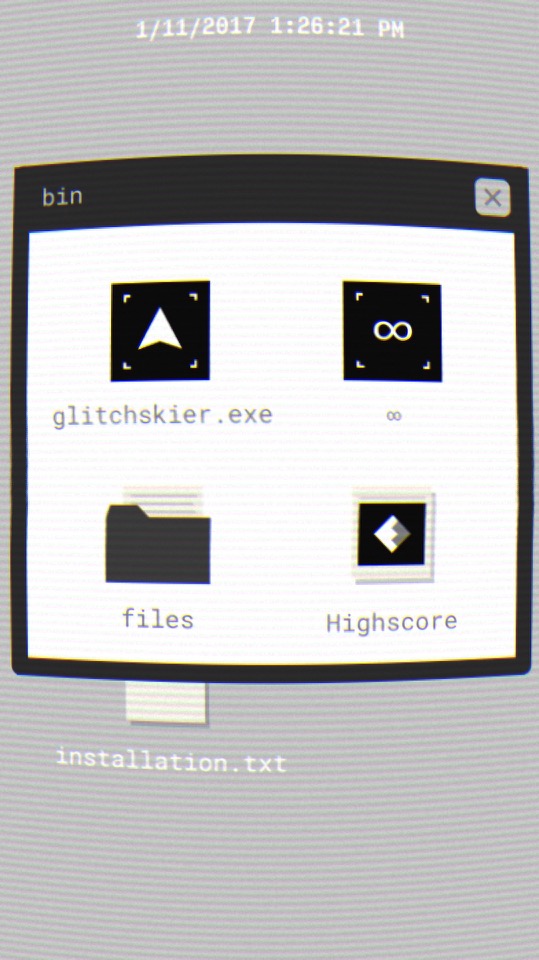 Screenshot of Glitchskier