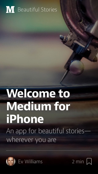 Screenshot of Medium