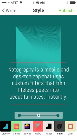 Screenshot of Notegraphy