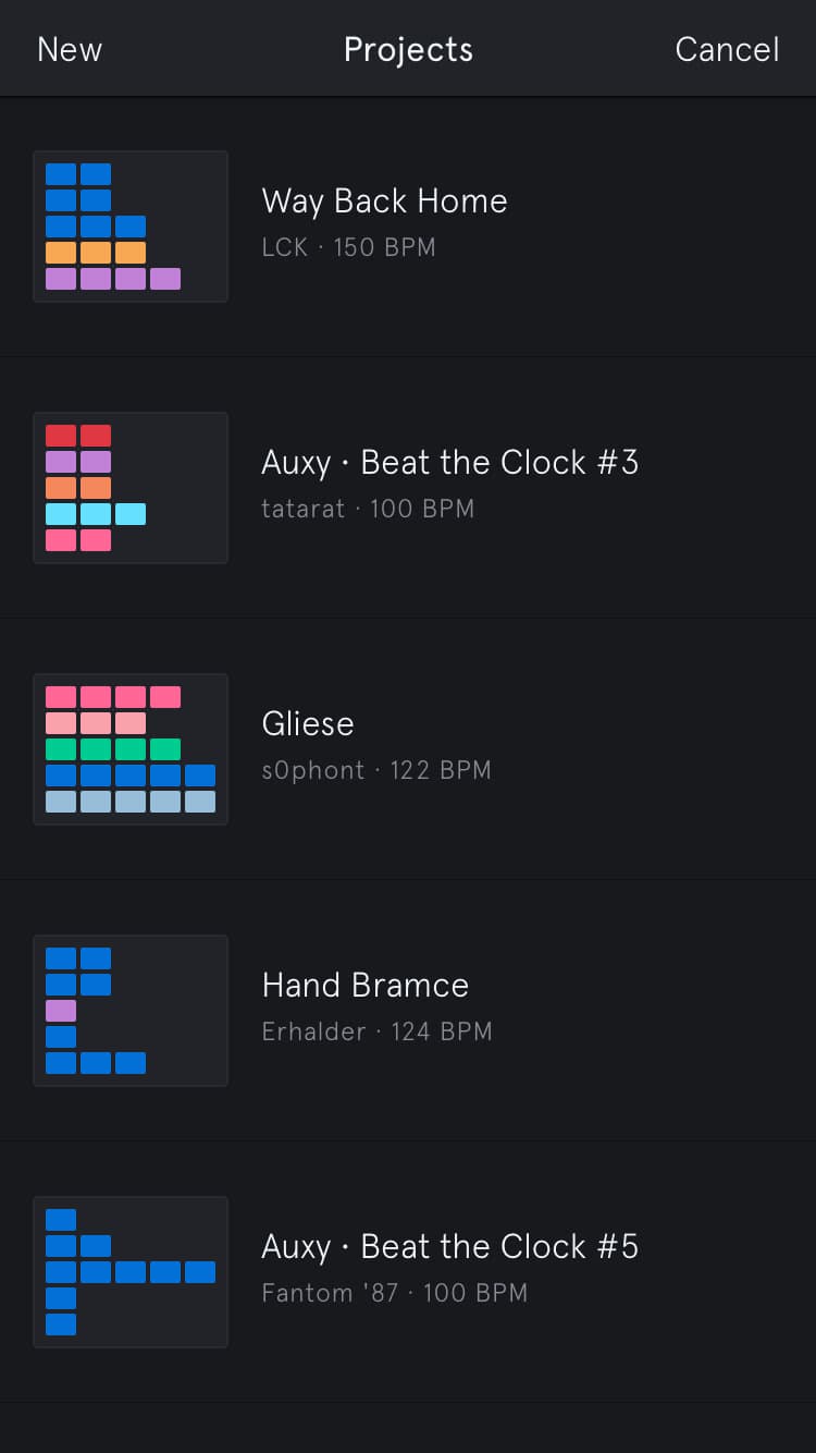 Screenshot of Auxy Studio
