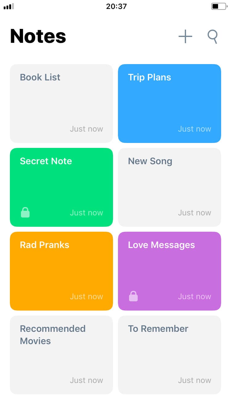 Screenshot of Chars