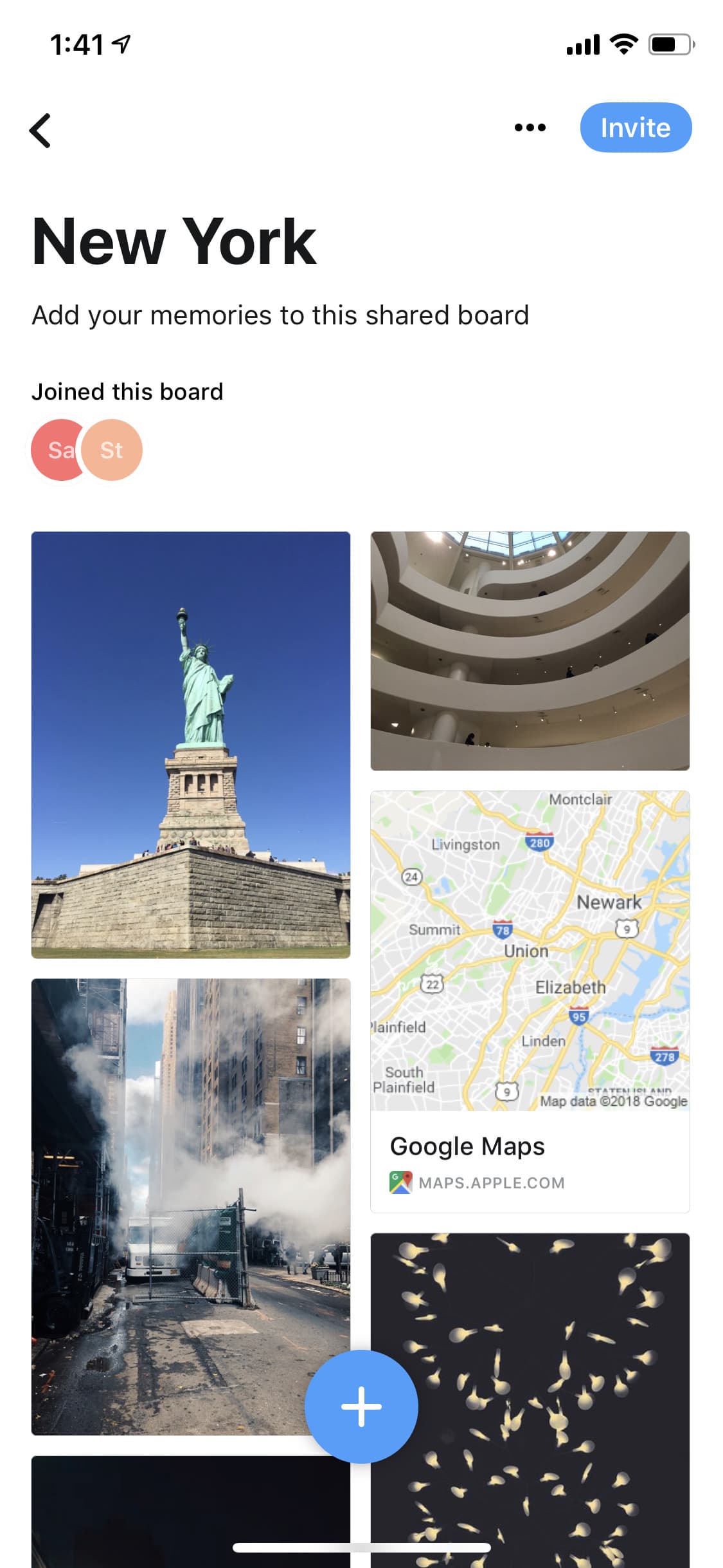 Screenshot of Collect