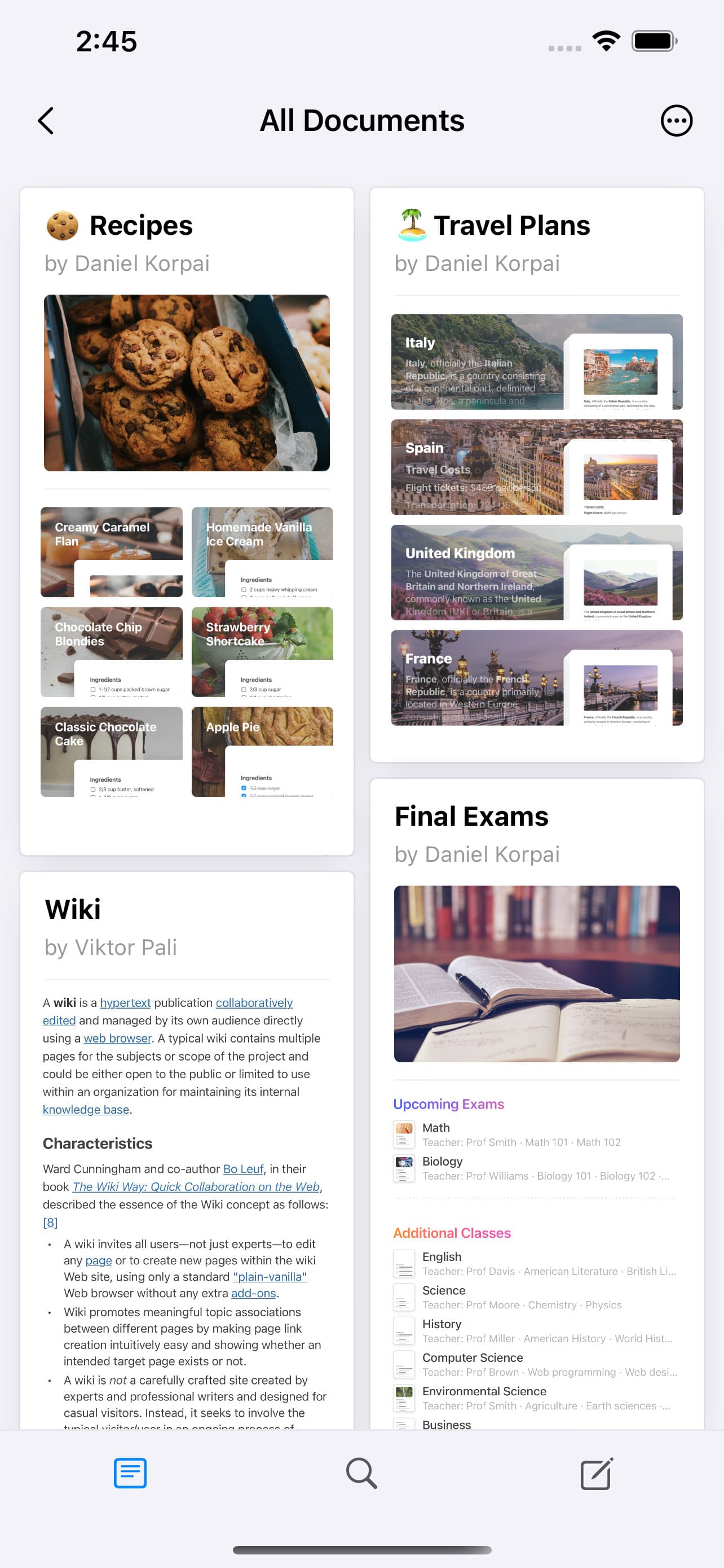 Screenshot of Craft