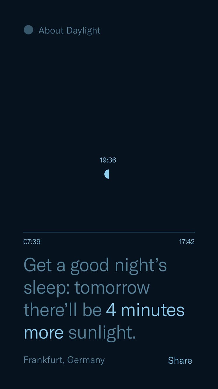 Screenshot of Daylight