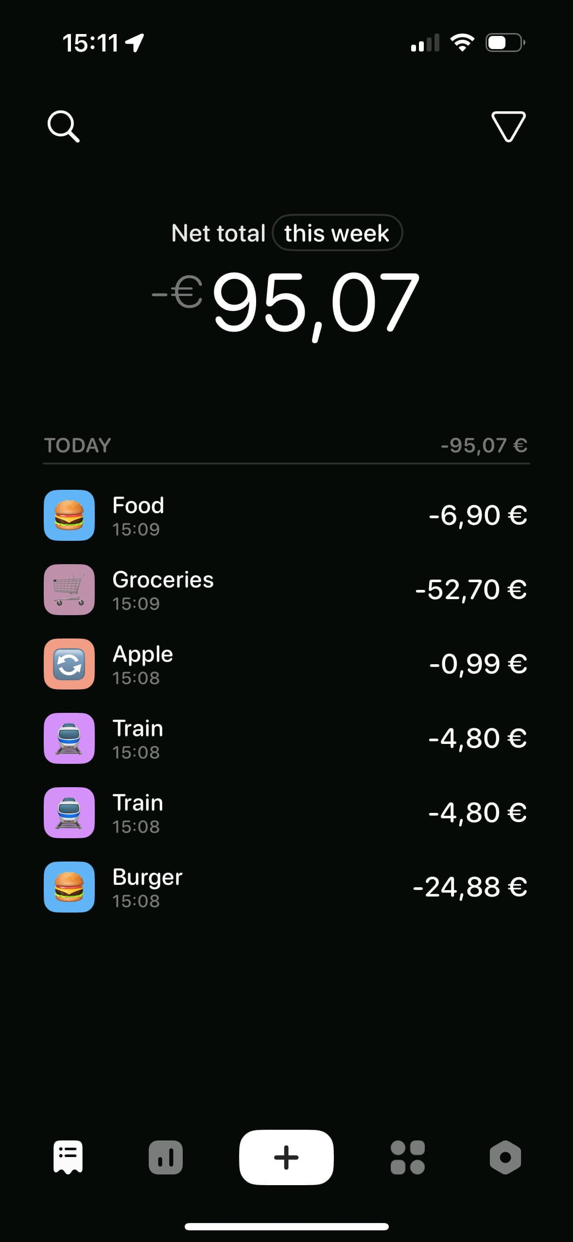 Screenshot of Dime