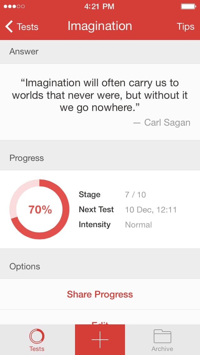 Screenshot of Eidetic