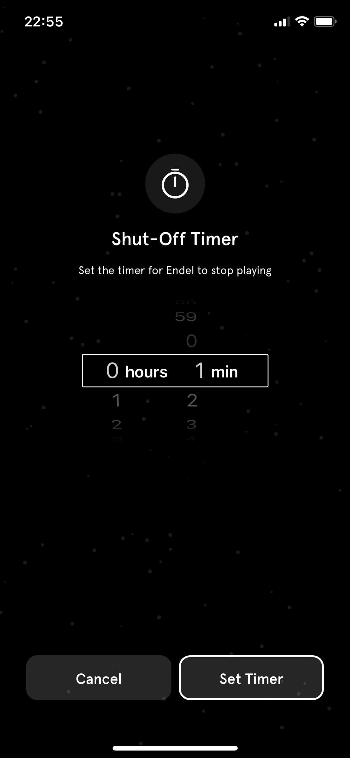 Screenshot of Endel