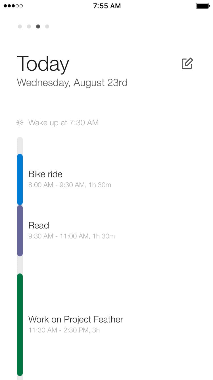 Screenshot of Feather