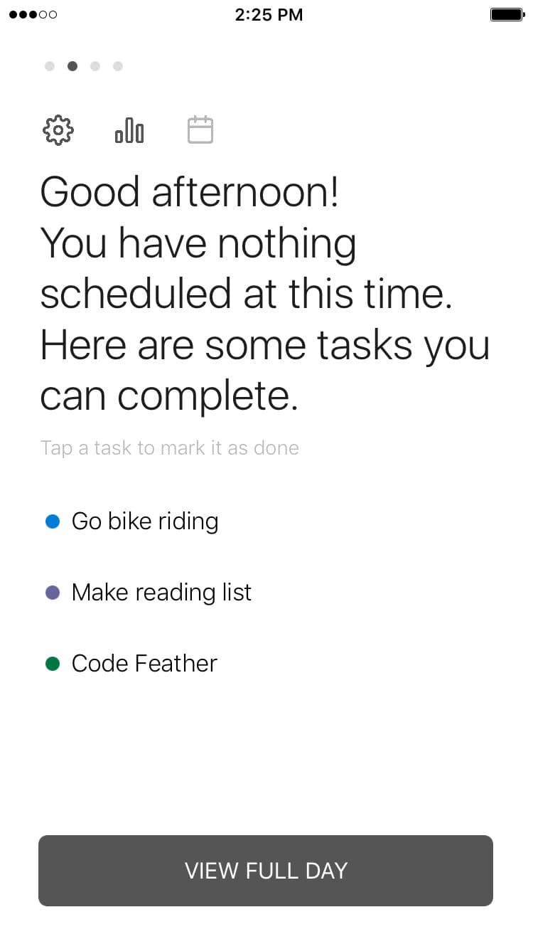 Screenshot of Feather