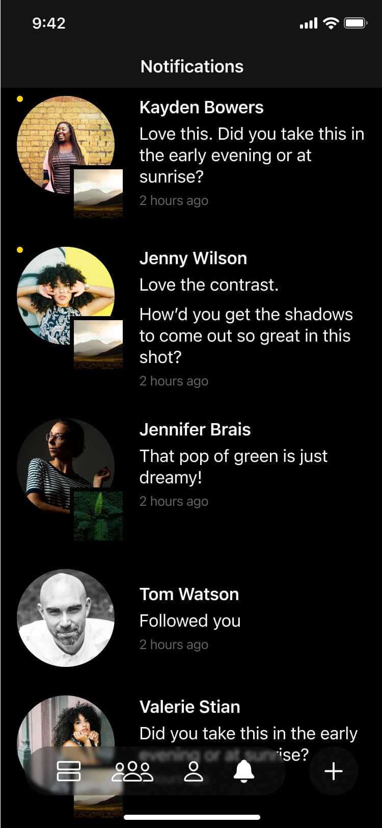 Screenshot of Glass