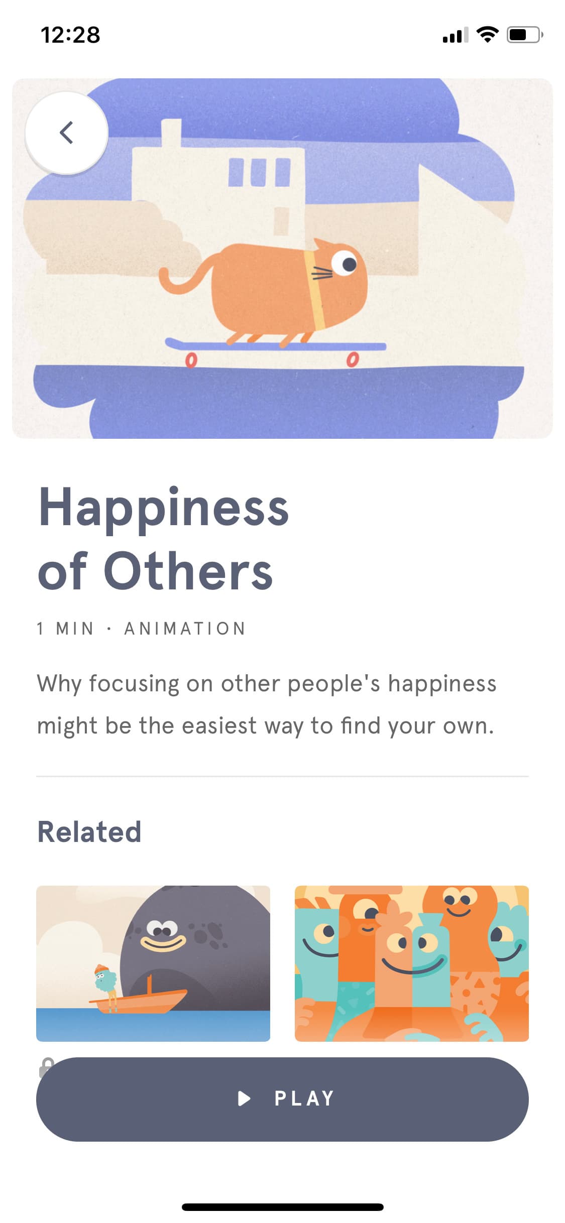 Screenshot of Headspace