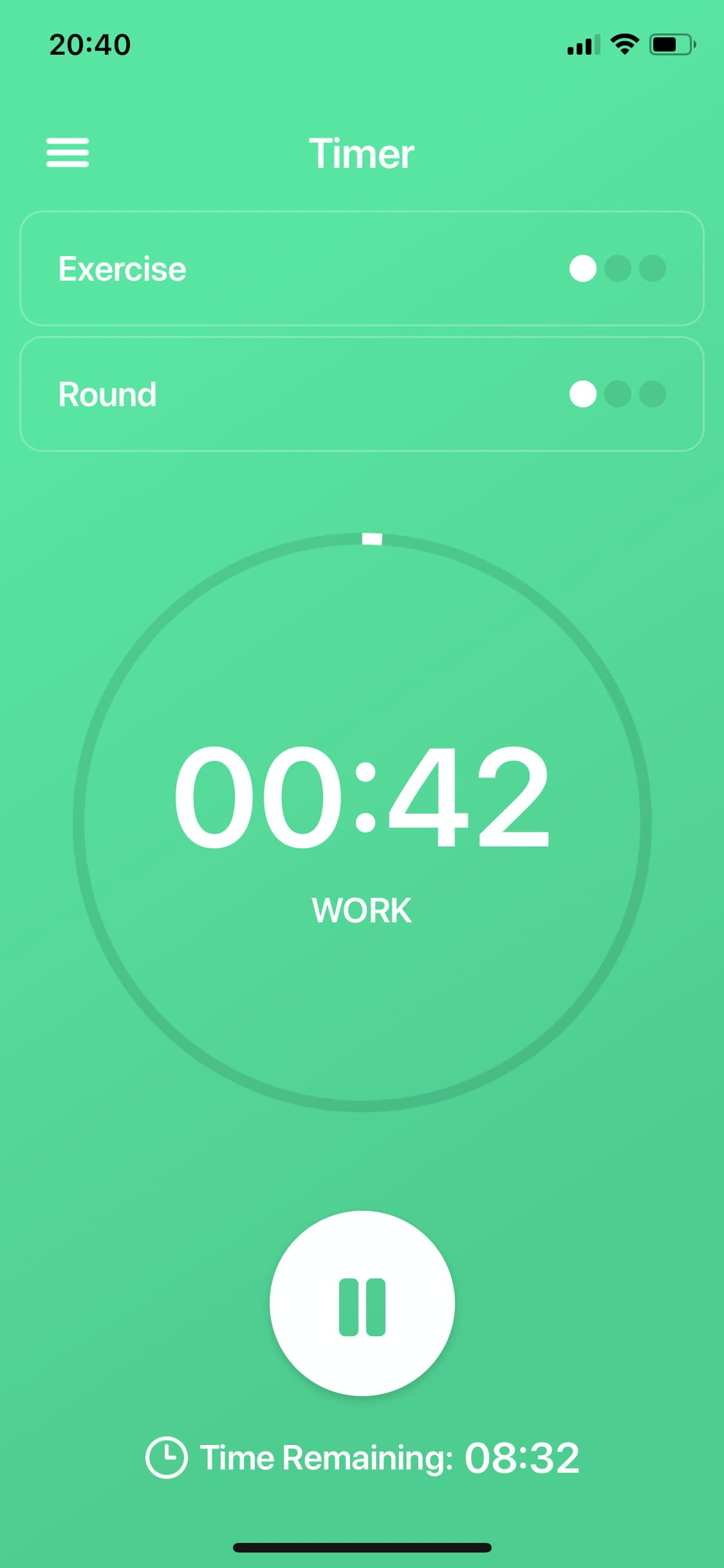 Screenshot of HIIT Timer