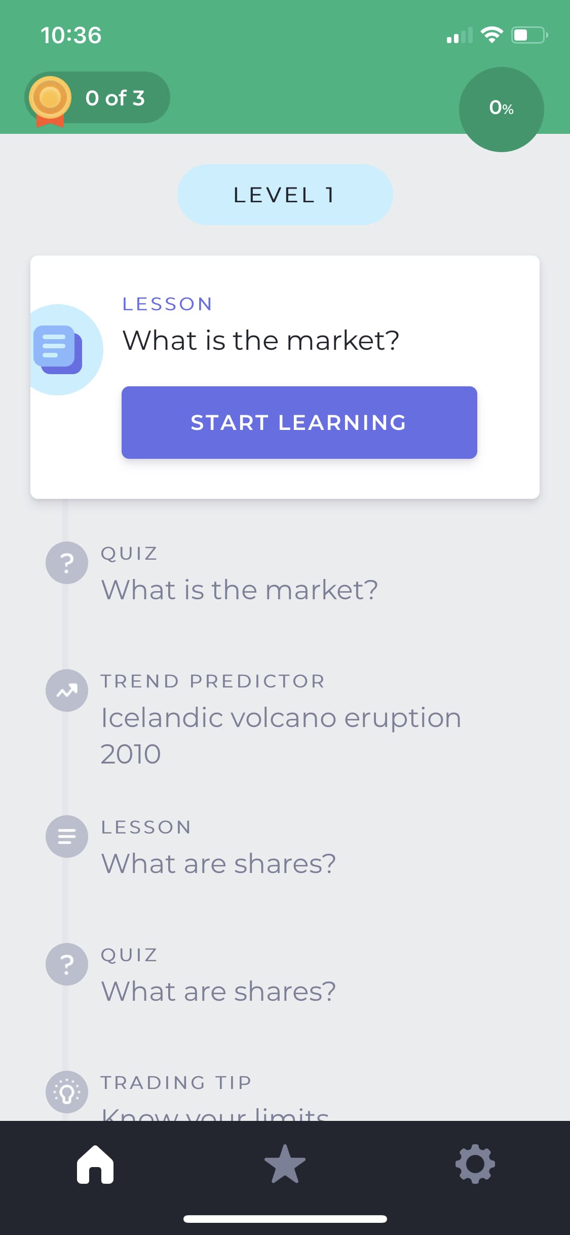 Screenshot of Investmate