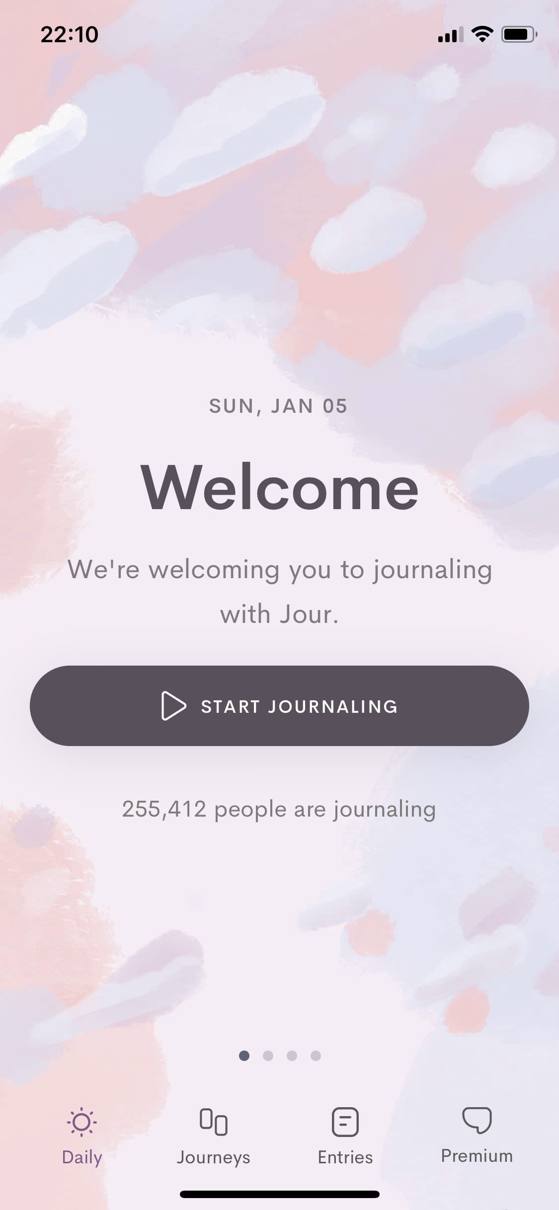 Screenshot of Jour