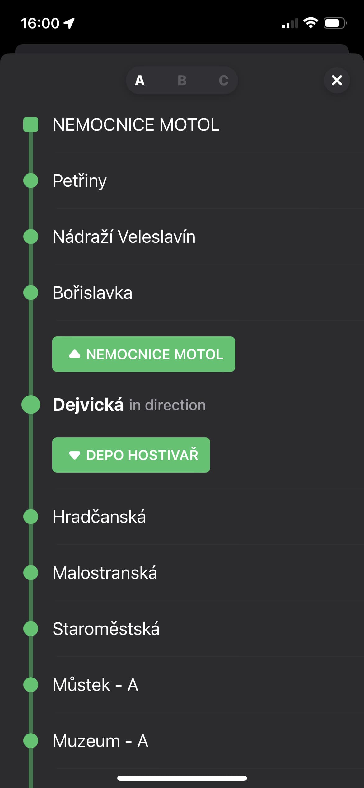 Screenshot of Metroji