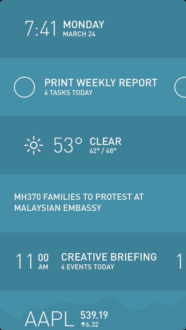 Screenshot of Morning