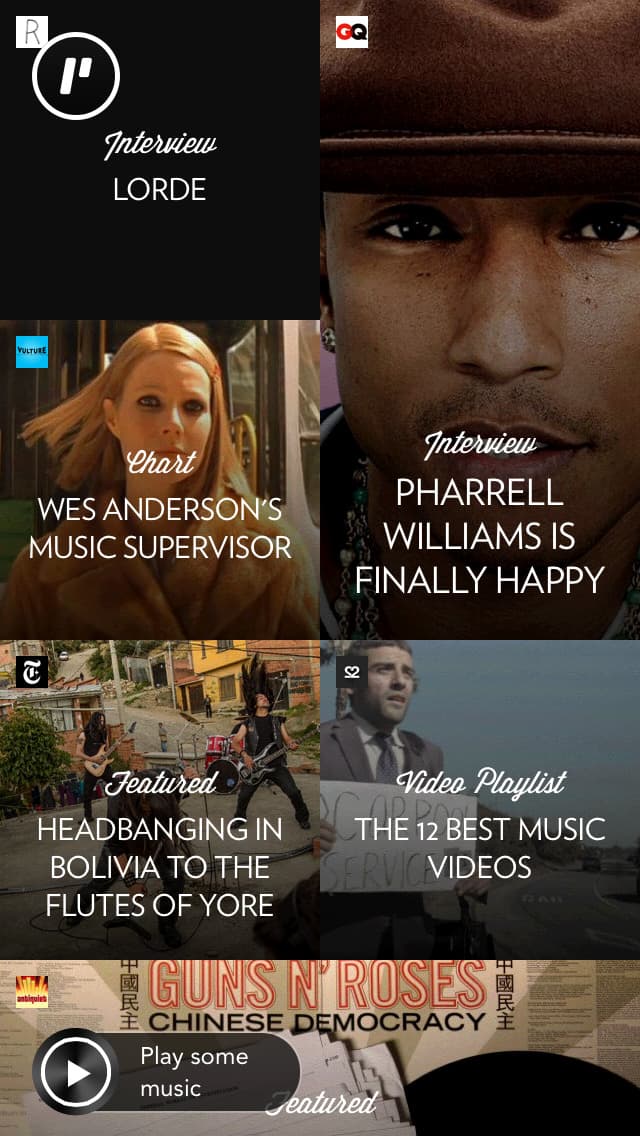 Screenshot of Pause magazine