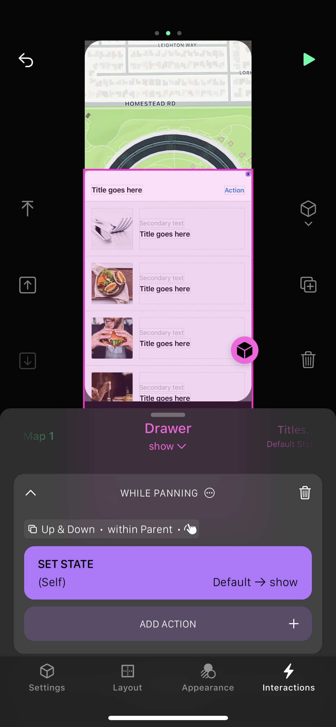 Screenshot of Play