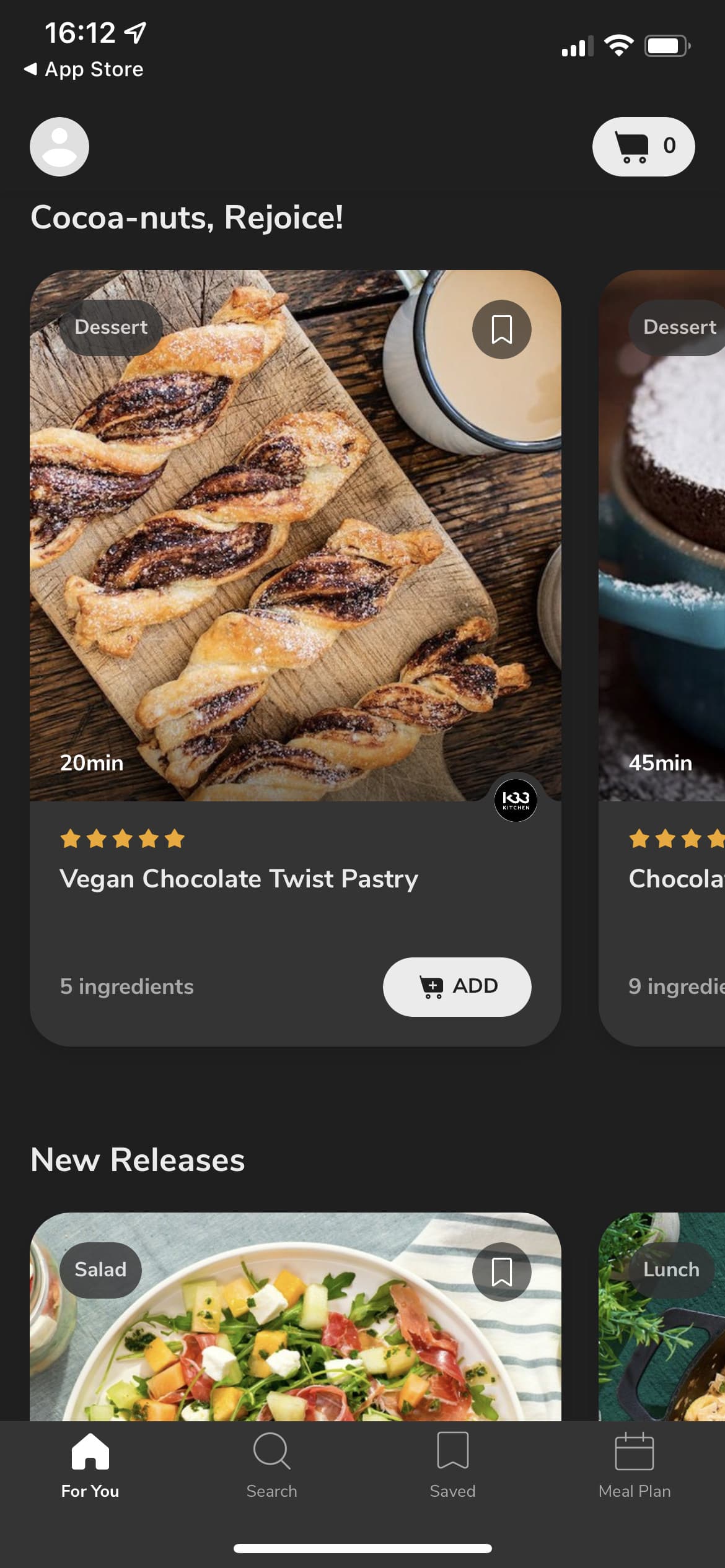 Screenshot of SideChef