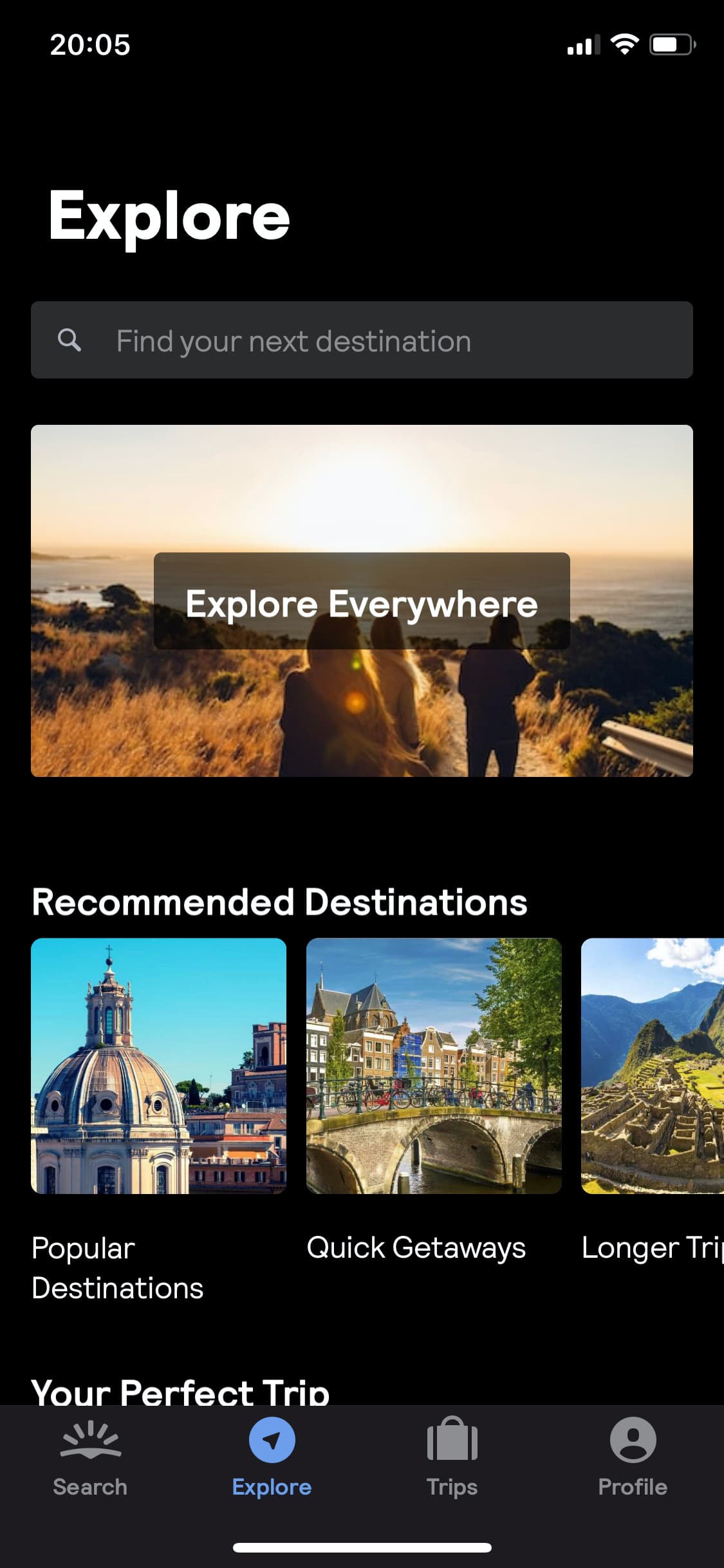 Screenshot of Skyscanner