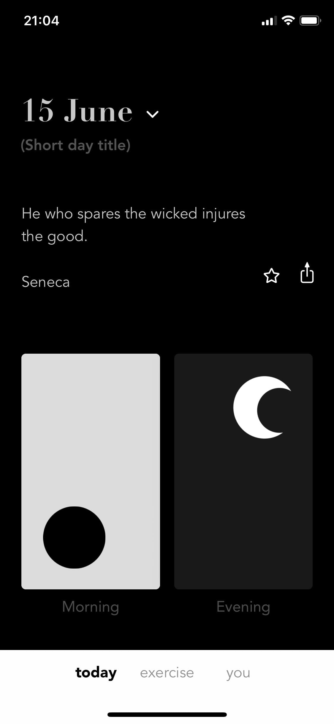 Screenshot of Stoic