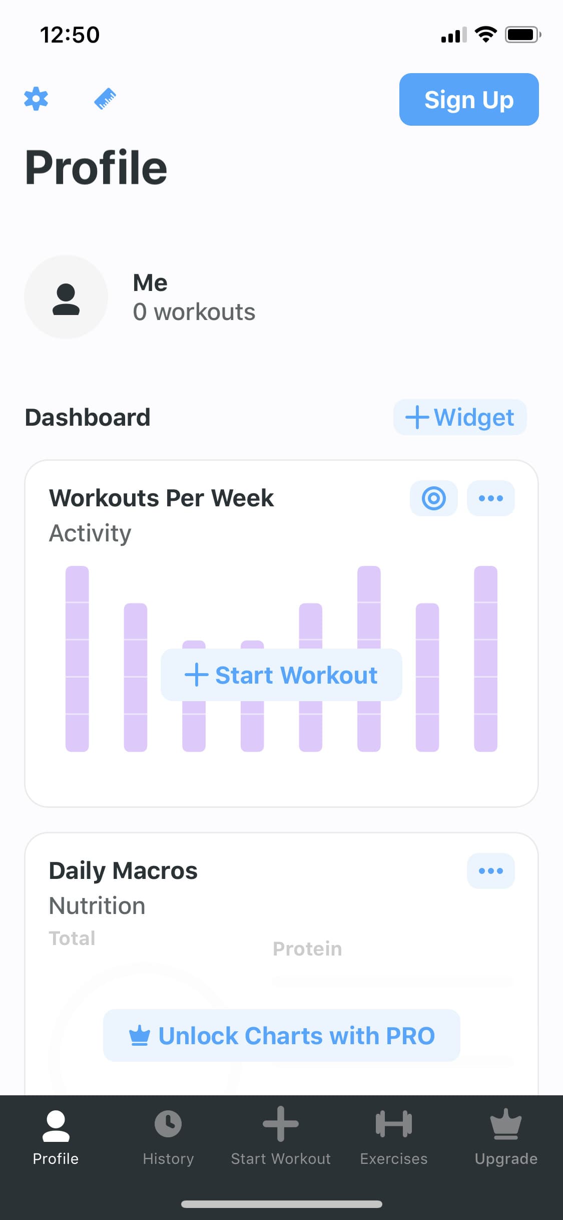 Screenshot of Strong