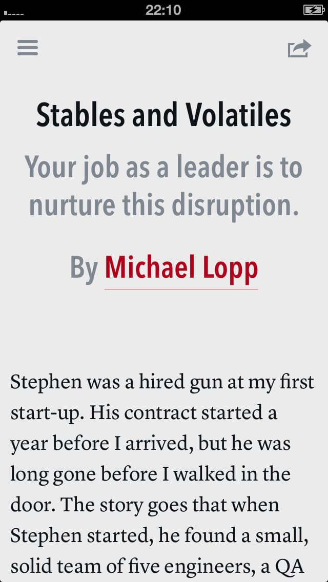 Screenshot of The Magazine
