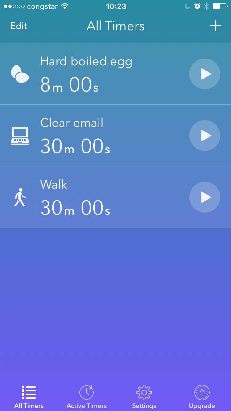 Screenshot of Timeglass