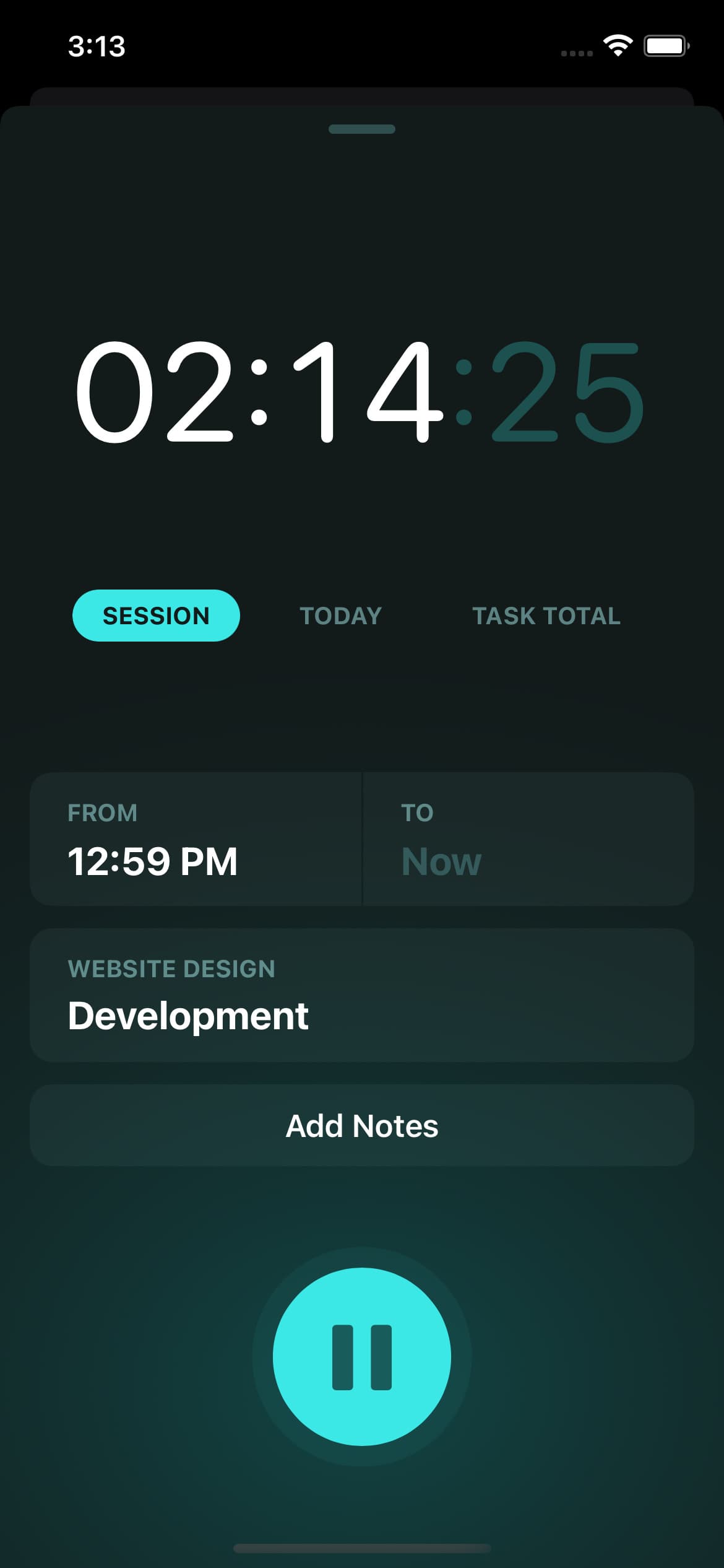 Screenshot of Timemator