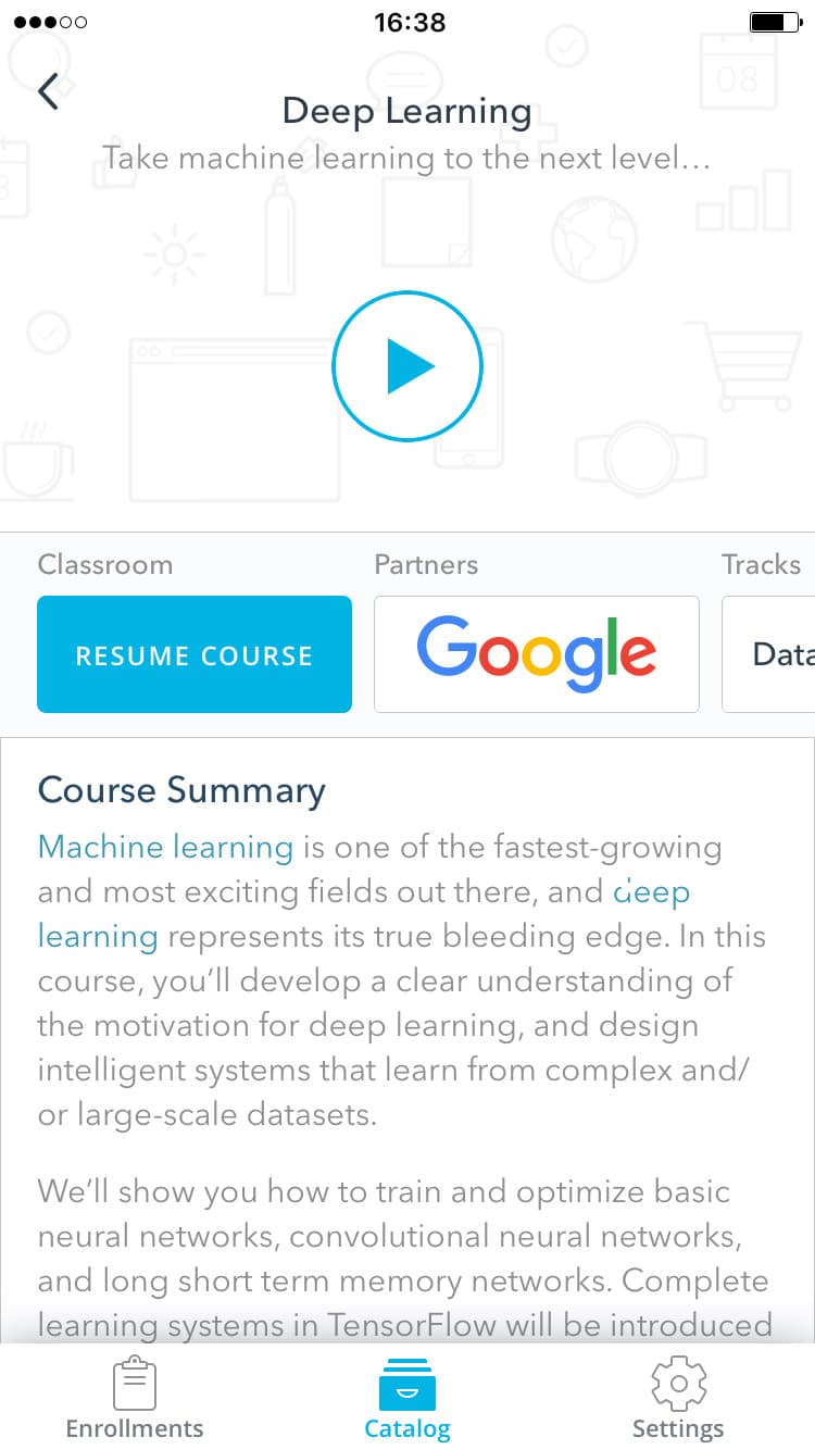 Screenshot of Udacity