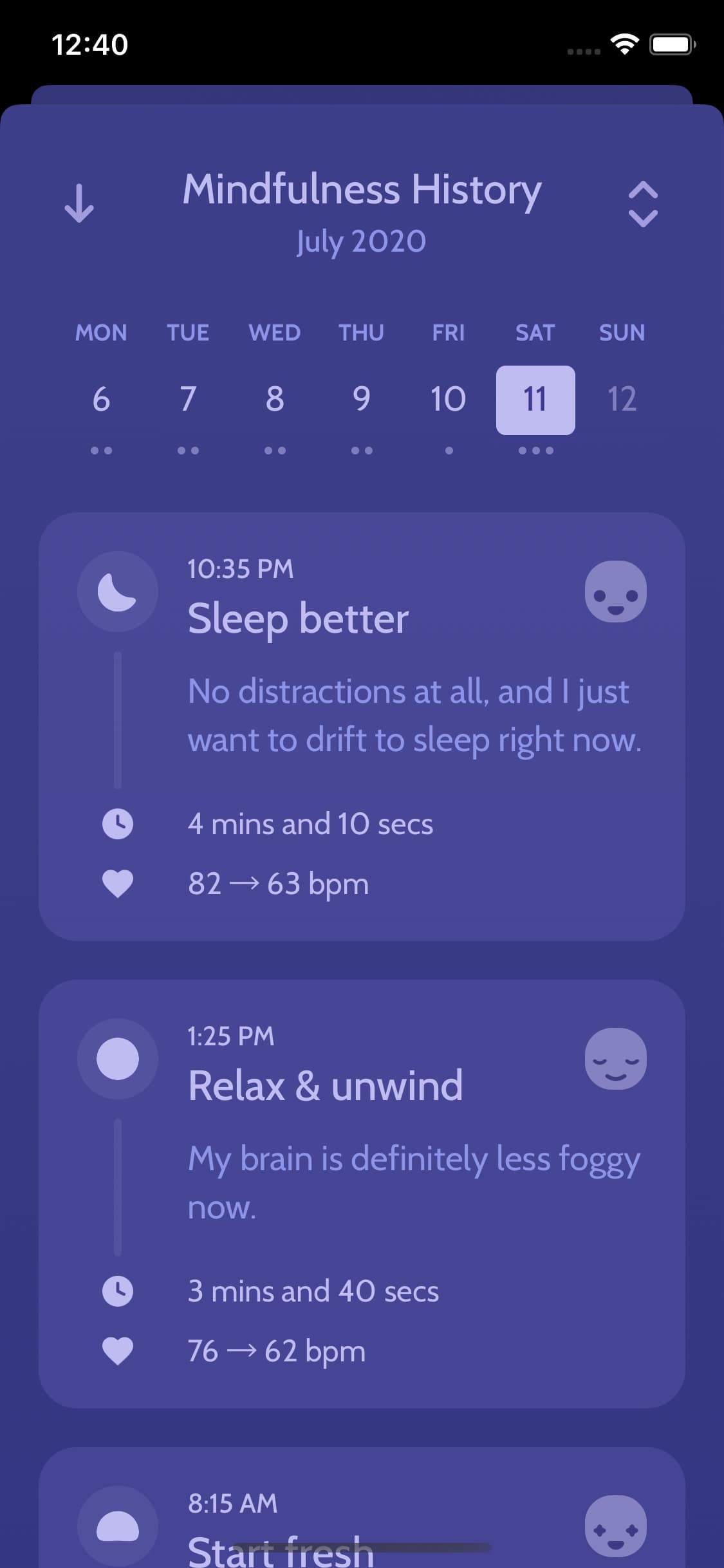 Screenshot of Unwind