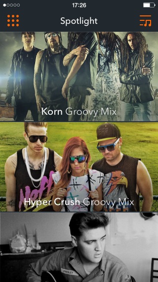 Screenshot of Groove