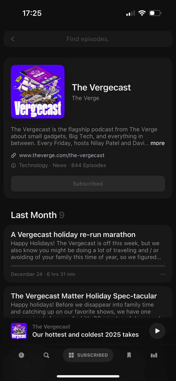 Screenshot of Neuecast