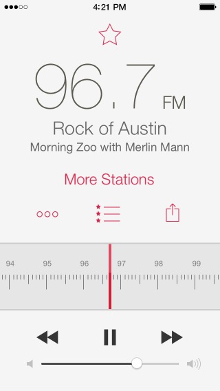 Screenshot of Simply Radio