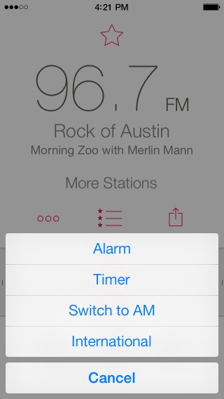 Screenshot of Simply Radio